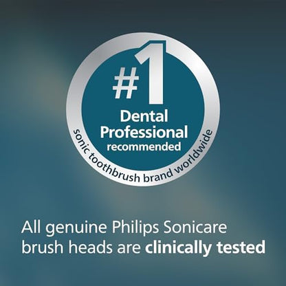 Philips Sonicare C2 Plaque Control - Genuine Replacement Electric Toothbrush Heads, White, 3 Pack, HX9023/65