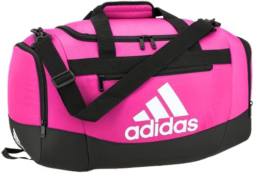 adidas Unisex Defender 4.0 Gym Duffel Bag for Men and Women, Team Shock Pink, Small (38L)