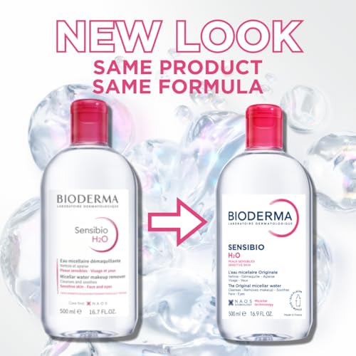 Bioderma - Sensibio - H2O Micellar Water - Makeup Remover Cleanser - Face Cleanser for Sensitive Skin