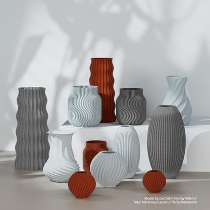 ELEGOO PLA Filament 1.75mm Marble Cement Gray 1KG, Rock Stone 3D Printer Filament Dimensional Accuracy +/- 0.02mm, 1kg Spool(2.2lbs) Fits for Most FDM 3D Printers