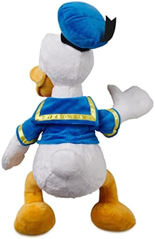 DISNEY STORE Official Donald Duck Medium Soft Toy for Kids, Cuddly Character with Fuzzy Texture and Embroidered Details, Disney Plushy Suitable for All Ages.
