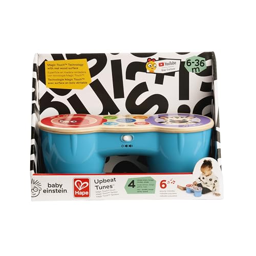 Baby Einstein Upbeat Tunes Magic Touch Wooden Drum Musical Toy Ages 6 Months +