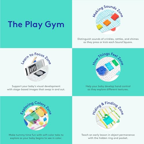 LOVEVERY | The Play Gym | Award Winning For Baby , Stage-Based Developmental Activity Gym & Play Mat for Baby to Toddler