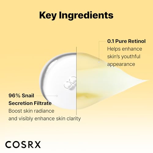 COSRX Glass Skin Starter Set, Amazon Exclusive, Advanced Snail 96% Mucin Power Essence & Retinol 0.1% Cream Mini Sample, Daily Hydrating & Firming Korean Skin Care Kit, Gift Set