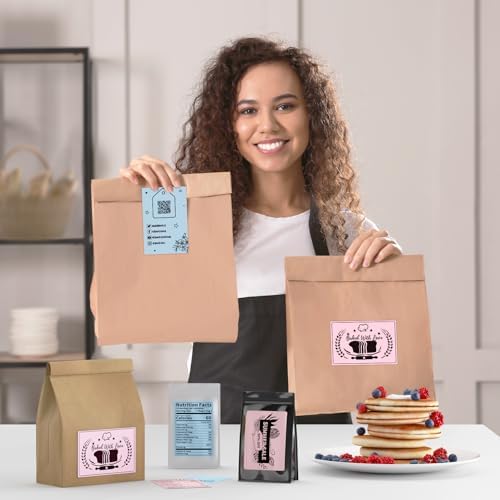 MUNBYN 4"x6" Pink Direct Thermal Shipping Labels, Commercial Grade Permanent Adhesive Fanfold Mailing Postage Label Paper for Thermal Printers and Packages, 500 Sheets per Stack