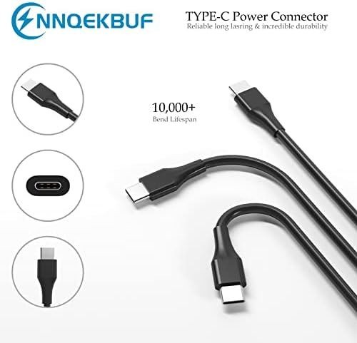 Laptop Charger 65W USB C Power Adapter Compatible with Dell Chromebook 3100 3300 3380 3400 3500 5190 5300 5400 7200 Latitude 5420 5520 5320 7410 7310 2-in-1 P28T P29T P30T Laptop Type C