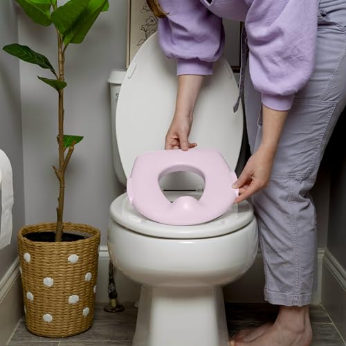 Summer by Ingenuity My Size Potty Pro in Pink, Infant Potty Training Toilet, Lifelike Flushing Sound, for Ages 18 Months, Up to 50 Pounds