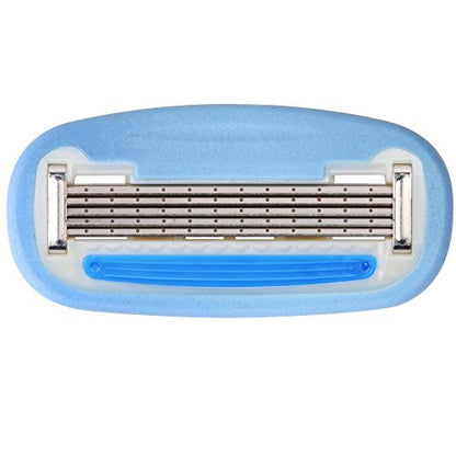 Amazon Basics 5-Blade Razor Refills for Women, 6 Count (Fits Amazon Basics Razor Handles Only) (Previously Solimo) (Pack of 2)
