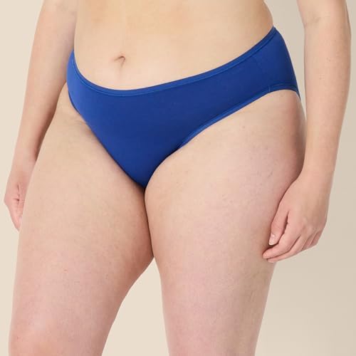 Amazon Essentials Women's Cotton Bikini Brief Underwear (Available in Plus Size), Multipacks