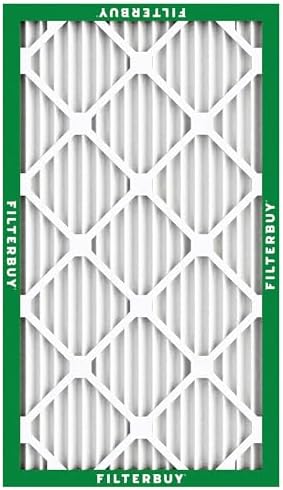 Filterbuy 16x25x1 Air Filter MERV 8 Dust Defense (12-Pack), Pleated HVAC AC Furnace Air Filters Replacement (Actual Size: 15.50 x 24.50 x 0.75 Inches)