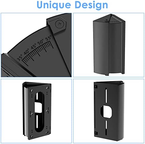 RIOVO Adjustable 30 to 55 Degree Doorbell Angle Mount Compatible with Ring/Blink Video Doorbell/Battery Doorbell, Replacement Angle Adjustment Adapter Mounting Bracket Wedge Kit