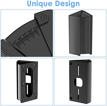 RIOVO Adjustable 30 to 55 Degree Doorbell Angle Mount Compatible with Ring/Blink Video Doorbell/Battery Doorbell, Replacement Angle Adjustment Adapter Mounting Bracket Wedge Kit