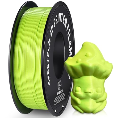 Geeetech 1.75mm PLA 3D Printer Filament, 1kg Spool (2.2lbs), Upgrade Tidy Winding Tangle-Free, Dimensional Accuracy +/- 0.03mm, Apple Green