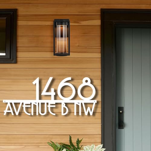 Address Signs for Houses - Personalized House Numbers for Outside - Address Numbers for House - American-Made Metal Steel House Numbers