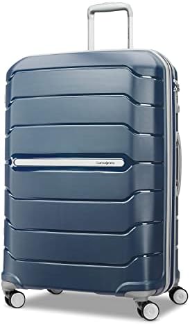 Samsonite Freeform 28-Inch Large Luggage with Dual 360° Spinner Wheels - Checked Suitcase - TSA Lock, Airline-Approved - Lightweight Durable Polypropylene Expandable Hardshell - Navy