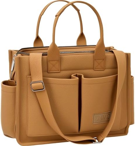 Tote Bag for Women With Compartments,Large Canvas Tote Women's Purse Crossbody Bags Work Laptop Book Bag Satchels Handbags