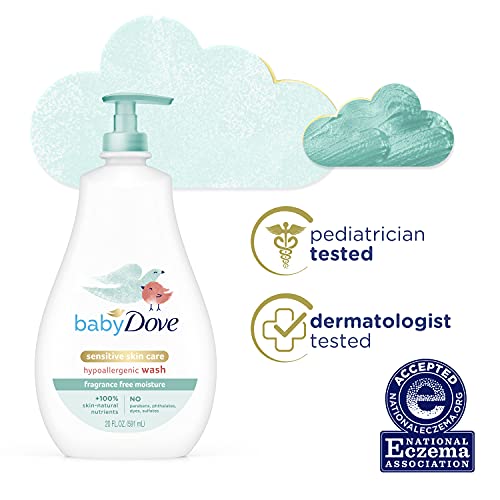Baby Dove Sensitive Moisture Tip to Toe Wash and Shampoo, 20 Fl Oz (Pack of 4)