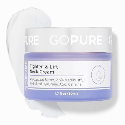 goPure Tighten and Lift Neck Cream - Clinically Tested - Pack of 2