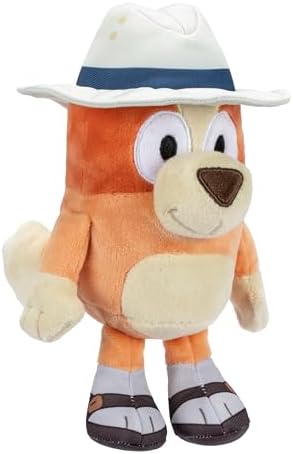 Bluey Friends Plush, Exclusive 2pk Plush Toys Including Captain and Holiday Bingo, Detailed Soft Plush Made, 6.5-9 inch / 16-23 cm Tall