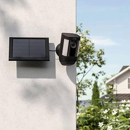 Ring Solar Panel (2nd Generation), 4W for Outdoor Cam Plus, Outdoor Cam (Stick Up Cam), Stick Up Cam Pro, Spotlight Cam Plus, Spotlight Cam Pro - Black