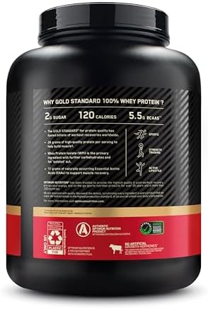 Optimum Nutrition Gold Standard 100% Whey Protein Powder, Extreme Milk Chocolate, 5 Pound (Packaging May Vary)