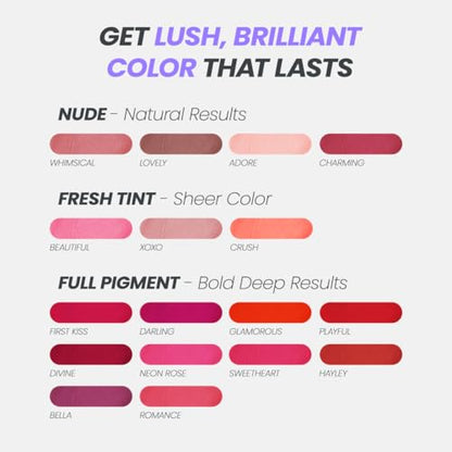 Wonderskin Wonder Blading All Day Lip Stain Peel Off Masque - Long Lasting, Waterproof and Transfer Proof Pink Lip Tint, Matte Finish Peel Off Makeup (Charming Masque)