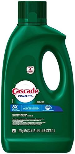 Cascade Complete Gel Dishwasher Detergent, Fresh Scent, 45 Oz