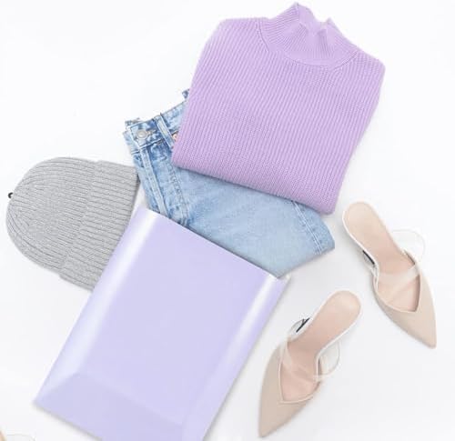 Metronic Poly Mailers 14.5x19 Large Poly Mailers 500 Pack Self-Seal Shipping Bags, Packaging Bags, Shipping Envelopes, Packaging for Small Business, Boutique, Clothing Lilac Purple