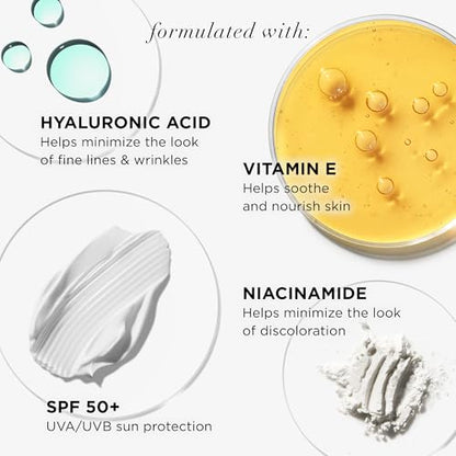 IT Cosmetics CC+ Cream - Full-Coverage Foundation With SPF 50, Color Corrector & Anti-Aging Serum, Formulated With Niacinamide & Hyaluronic Acid, Natural Finish, For All Skin Types, 1.08 fl oz