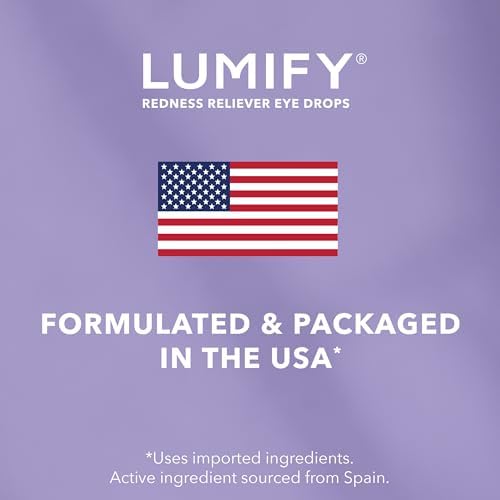LUMIFY Redness Reliever Eye Drops, for Whiter & Brighter Looking Eyes, 0.25 Fl Oz (7.5 mL)
