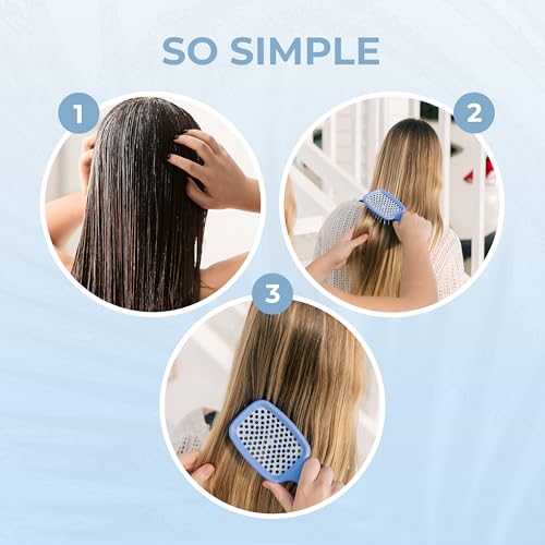 FHI Heat UNbrush Detangling Brush for Pain-Free Brushing on All Wet or Dry Hair Types — Durable DuoFlex Anti-Static Bristles, Lightweight Handle, Vented Hair Brush
