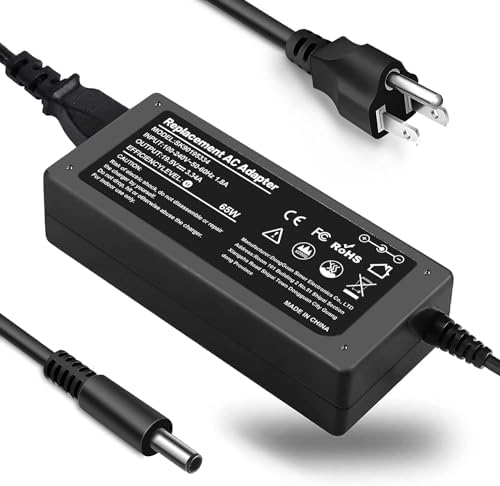 IEFUU 65W 45W Charger Compatible with Dell Inspiron 11/13/14/15/17 3000 5000 7000 Series(3583 3593 5570) ，Latitude E5450 XPS 13 - 65 Watt 45 Watt AC 2-in-1