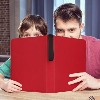 9 Pocket Card Binder, Premium Zip Trading Card Binder, 720 Double Sided Pocket PU Card Collection Binder, Collector Card Album, Card Folder for MTG, TCG, Sports Cards, Game Cards (RED)