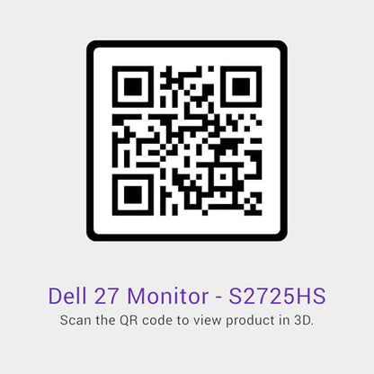 Dell S2725HS 27 Inch Monitor, FHD (1920x1080) Display, 100Hz Refresh Rate, 1500:1 Contrast Ratio, TÜV Rheinland Eye Comfort 4 Star, Integrated 2x5W Speaker, Height/Tilt/Swivel/Pivot- Ash White Color