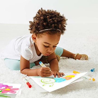 Crayola Color Wonder Mess Free Coloring Kit (120ct), 100 Mess Free Coloring Pages & 20 Mini Markers, Toddler Travel Activity, Gift for Toddlers