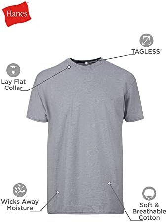 Hanes T-Shirt Pack, Stay-Tucked Cool & Breathable Cotton Tees, Best Undershirts for Men