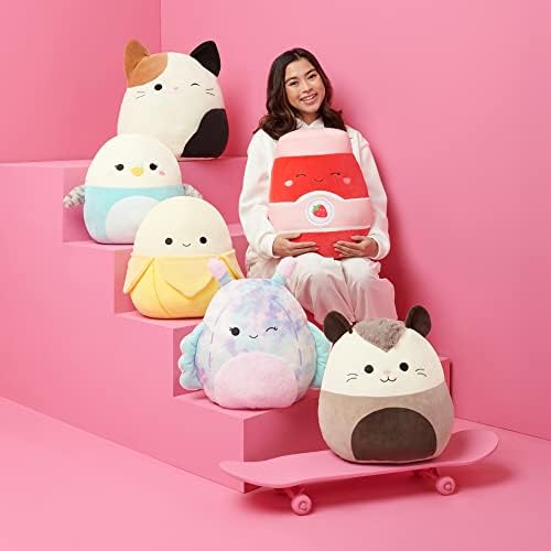 Squishmallows Original 12-Inch Maudie Pink Donkey with White Fuzzy Belly - Official Jazwares Plush