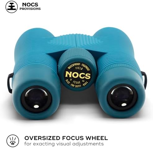 Nocs Provisions Field Issue Compact 8x32 Waterproof Binoculars, Shockproof, Fogproof, 8X Magnification, Bak4 Prism, Multi-Coated Lenses for Adults & Kids, Bird Watching, Hunting & Wildlife Viewing