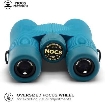 Nocs Provisions Field Issue Compact 8x32 Waterproof Binoculars, Shockproof, Fogproof, 8X Magnification, Bak4 Prism, Multi-Coated Lenses for Adults & Kids, Bird Watching, Hunting & Wildlife Viewing