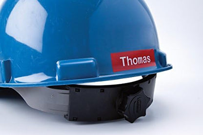 Brady Authentic (M21-750-595-RD) All-Weather Vinyl Label for Indoor/Outdoor ID, Lab and Equipment Labeling, White on Red- For M210, M210-LAB, M211, BMP21-PLUS and BMP21-LAB Printers, .75" W, 21' L