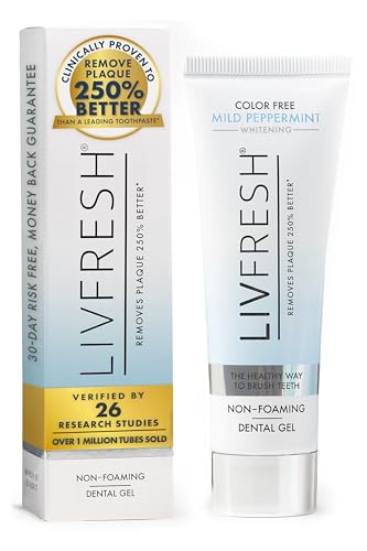 Toothpaste Gel, Clinically Proven to Remove Plaque 250% Better, Improves Gum Health 190% Better, Prevents & Reduces Tartar, Mild Peppermint
