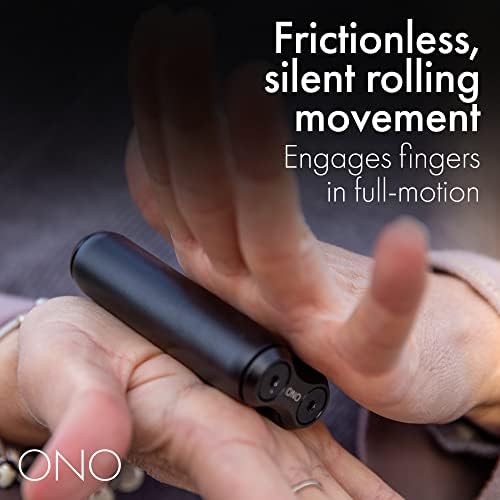 ONO Roller - Handheld Fidget Toy for Adults | Help Relieve Stress, Anxiety, Tension | Promotes Focus, Clarity | Compact, Portable Design (Full Size/Aluminum, Black)