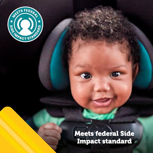 Safety 1st Grow and Go All-in-One Slim Convertible Car Seat, Rear Facing, 5-40 lbs, Forward Facing (30–65 lbs), High Back Booster Seat 40-100 pounds, Alaskan Blue