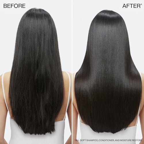 Redken All Soft Shampoo - Moisturizes & Hydrates Dry Hair, Softens & Adds Shine, With Argan Oil, Safe For Color-Treated Hair