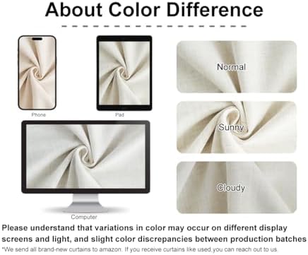 Vision Home Natural Pinch Pleated Full Blackout Curtains Linen Blended Room Darkening Window Curtains 90 inch for Living Room Bedroom Thermal Insulated Pinch Pleat Drapes with Hooks 2 Panel 40"Wx90"L