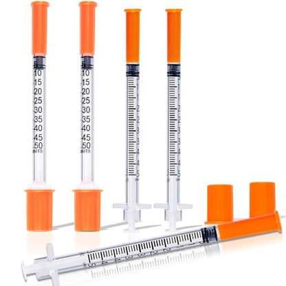 0.5ML Syringe, Lab Supplies Syringes 31G 5/16 Inch, Individually Wrapped, Pack of 100