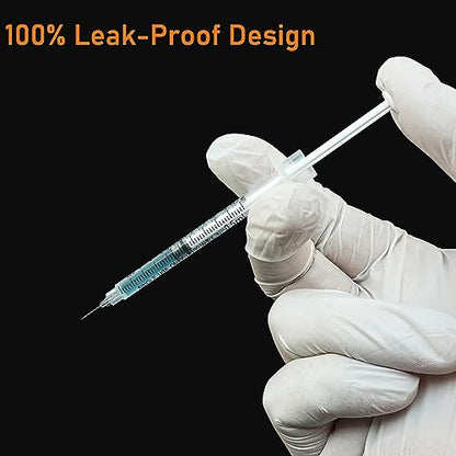 U-100 0.5 ml Syringe with Needle, 31G 5/16" 8mm 1/2cc Syringes, Disposable Individual Package, Pack of 100