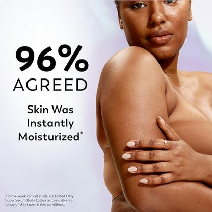 Olay Super Serum Body Wash + Hand & Body Lotion Bundle for Dry Skin, 24hr Long Lasting Hydration, 5+ Ingredient Serum Complex for Luminous Skin, 18.5 fl oz (Pack of 2)
