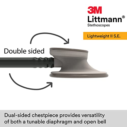 3M Littmann Lightweight II S.E. Stethoscope, 2450, 28" Black Tube
