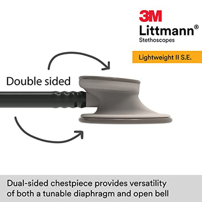 3M Littmann Lightweight II S.E. Stethoscope, 2450, 28" Black Tube